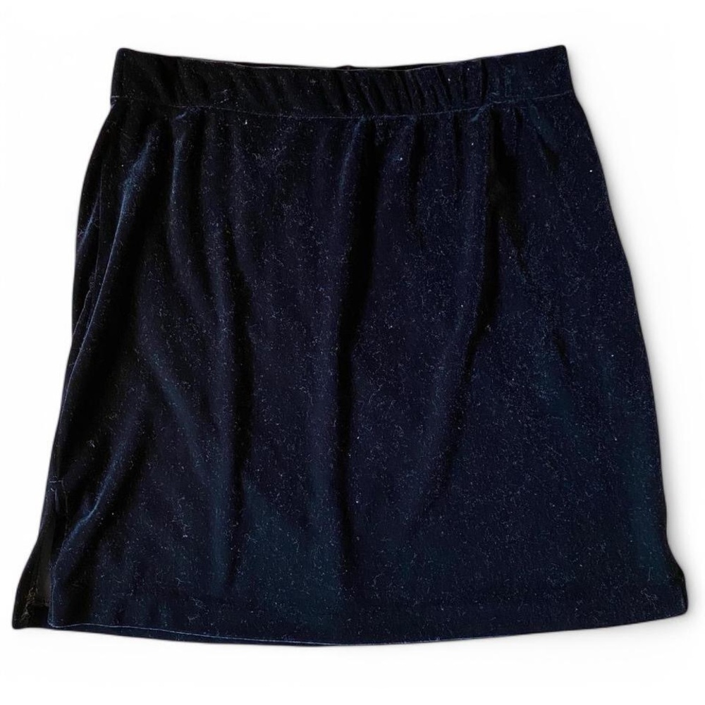 Velour Black Skirt